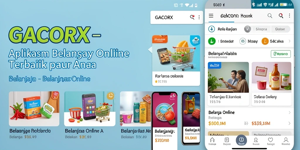 Screenshot antarmuka GACORX yang menampilkan kemudahan berbelanja online.