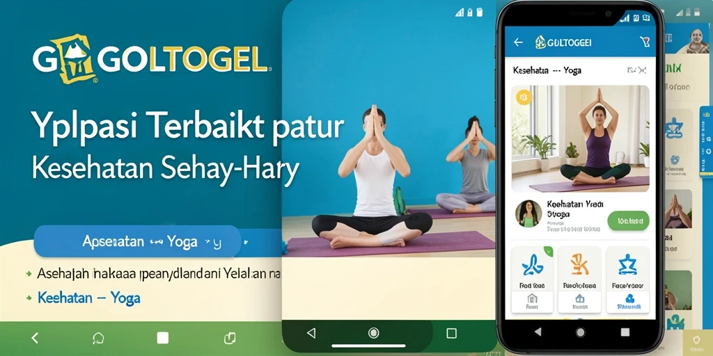 Antarmuka aplikasi GOLTOGEL dengan berbagai sesi yoga yang menarik.