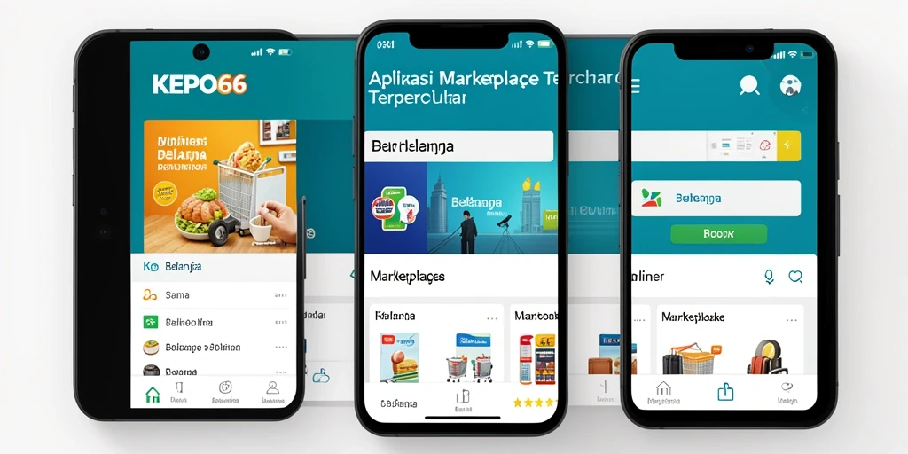 Tampilan antarmuka user-friendly dari aplikasi KEPO66 untuk belanja online.