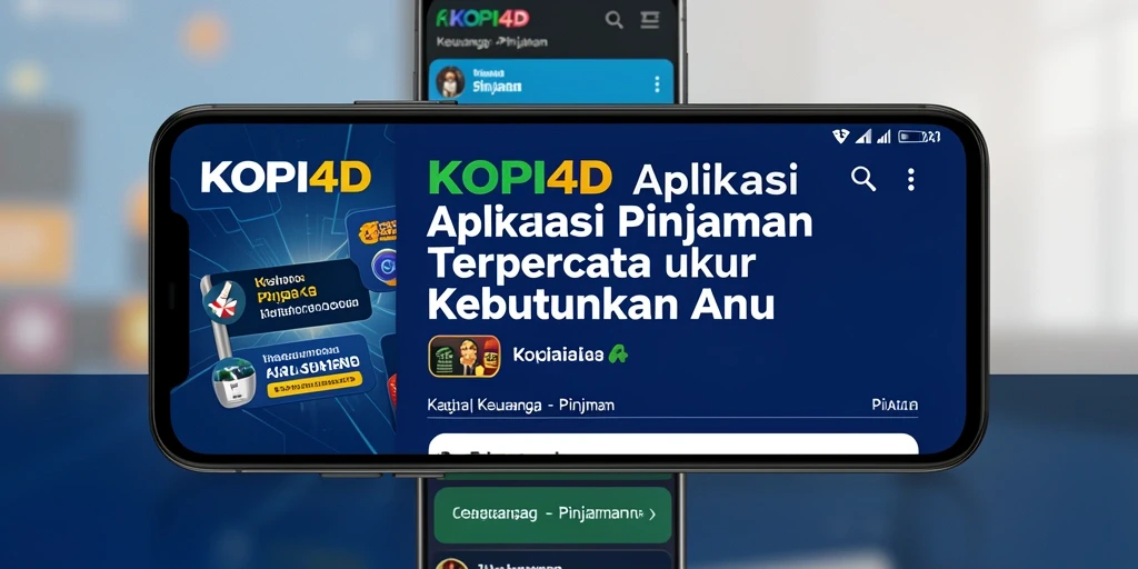 Tampilan antarmuka KOPI4D yang user-friendly untuk pengajuan pinjaman.