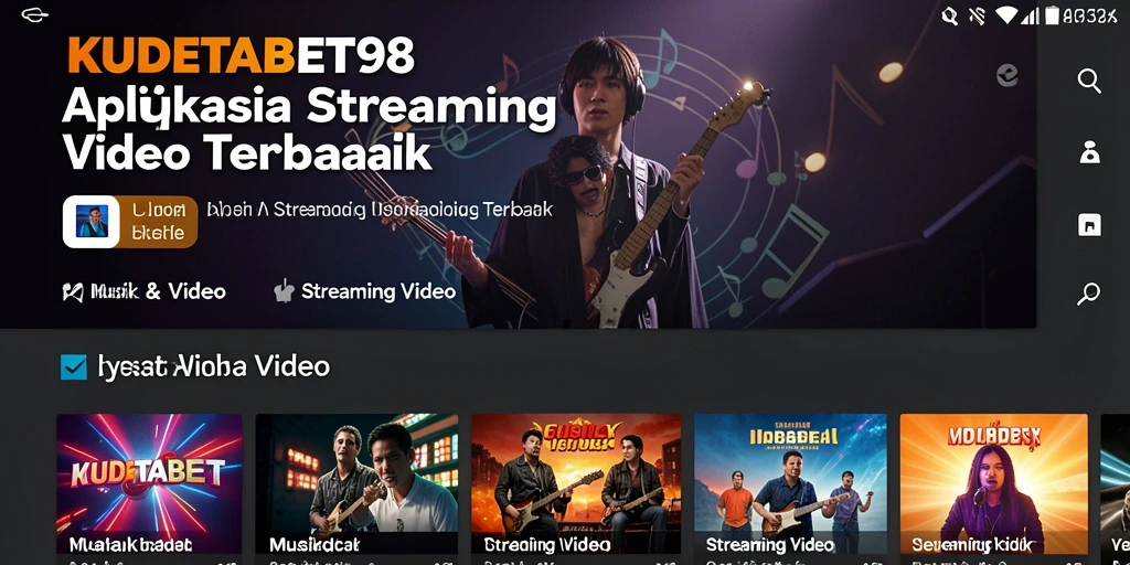 Tampilan antarmuka KUDETABET98 yang menarik untuk Streaming Video.