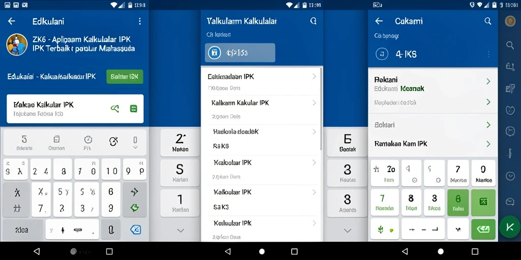 Antarmuka sederhana ZK6 untuk Kalkulator IPK yang efisien.