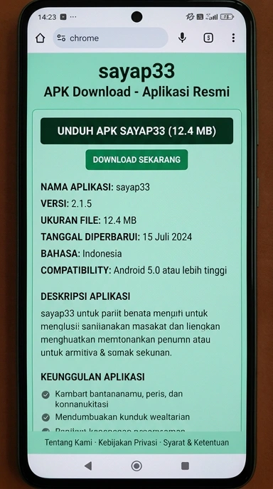 Unduh dan Instal APK sayap33 Secara Resmi
